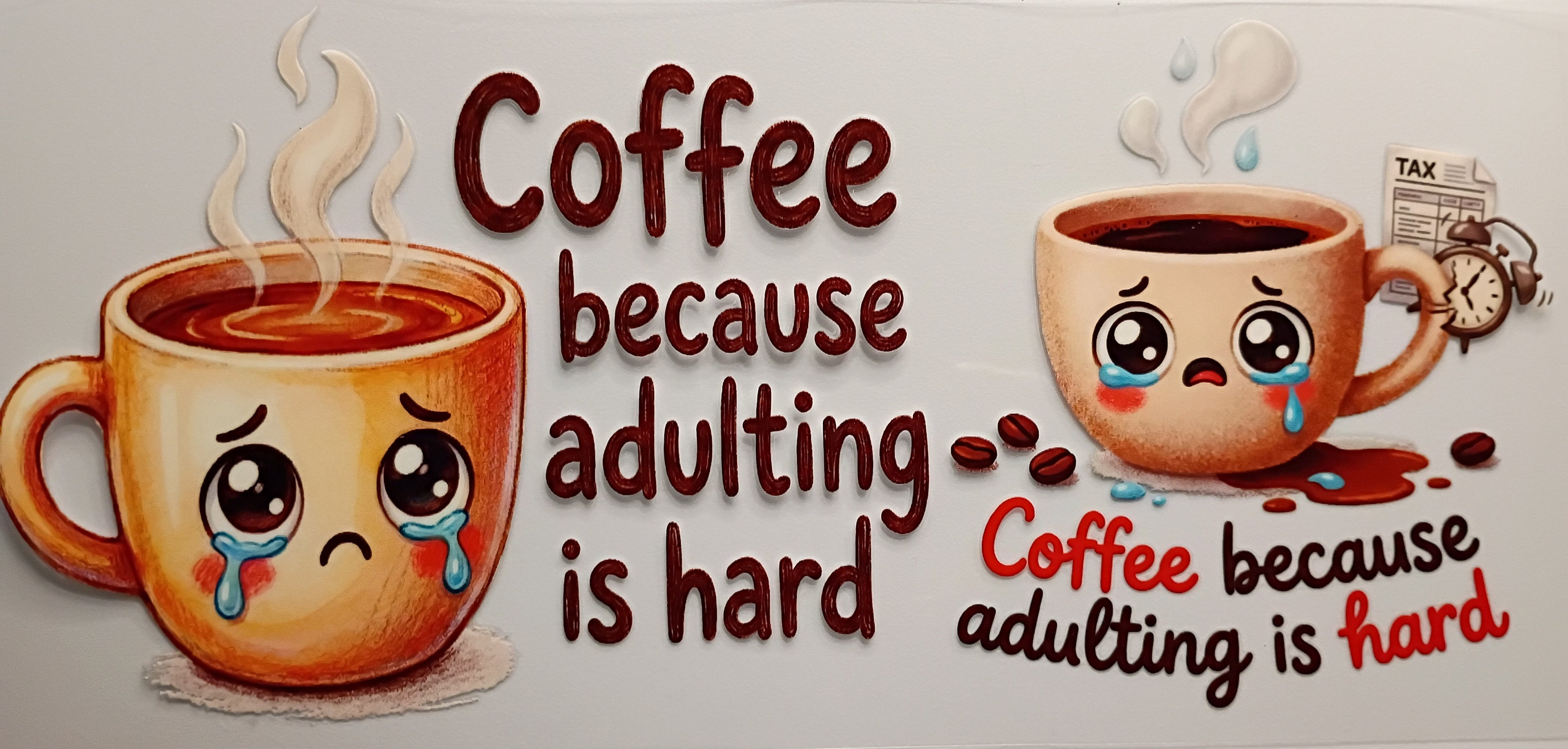 coffe because adulting is hard