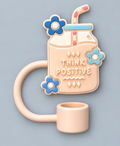 Think Positive Straw Topper