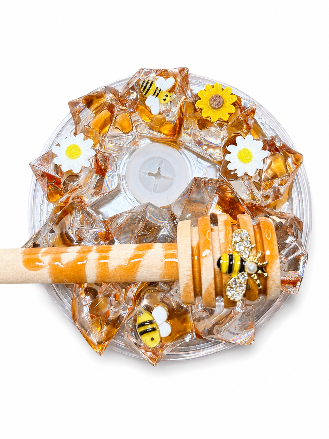 Bee Sweet Decorative Tumbler lid