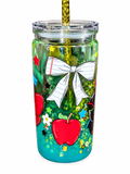 School Bow and Apple Dual Lava Tumbler