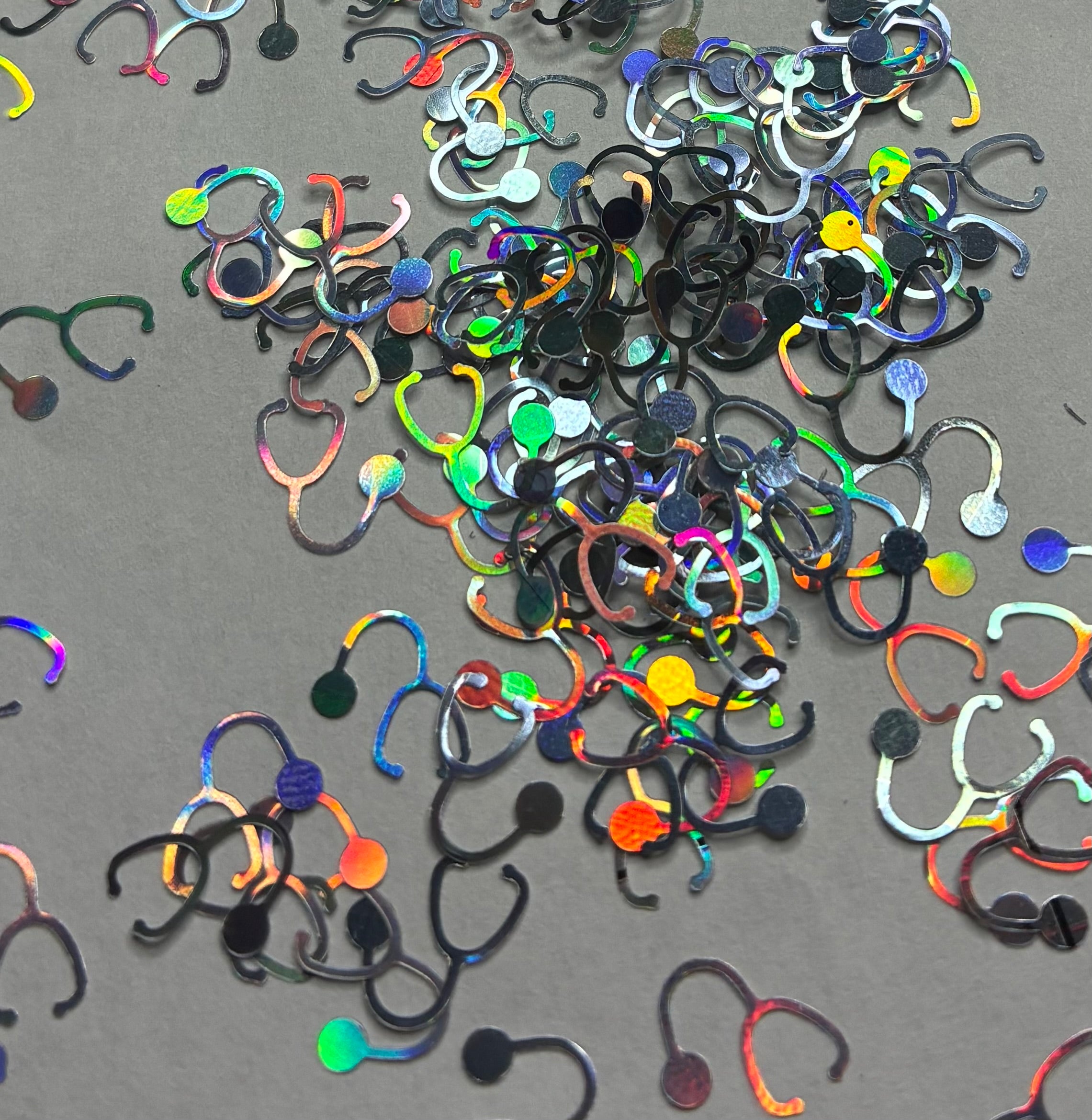 Silver Holographic Stethoscopes