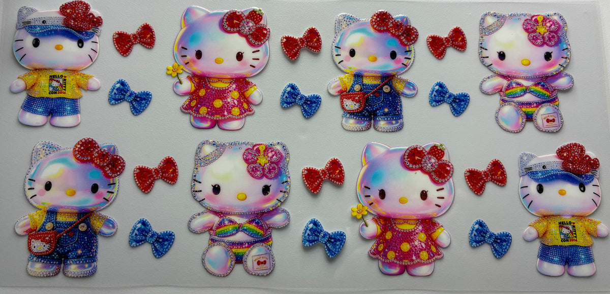 Red and blue Hello Kitty