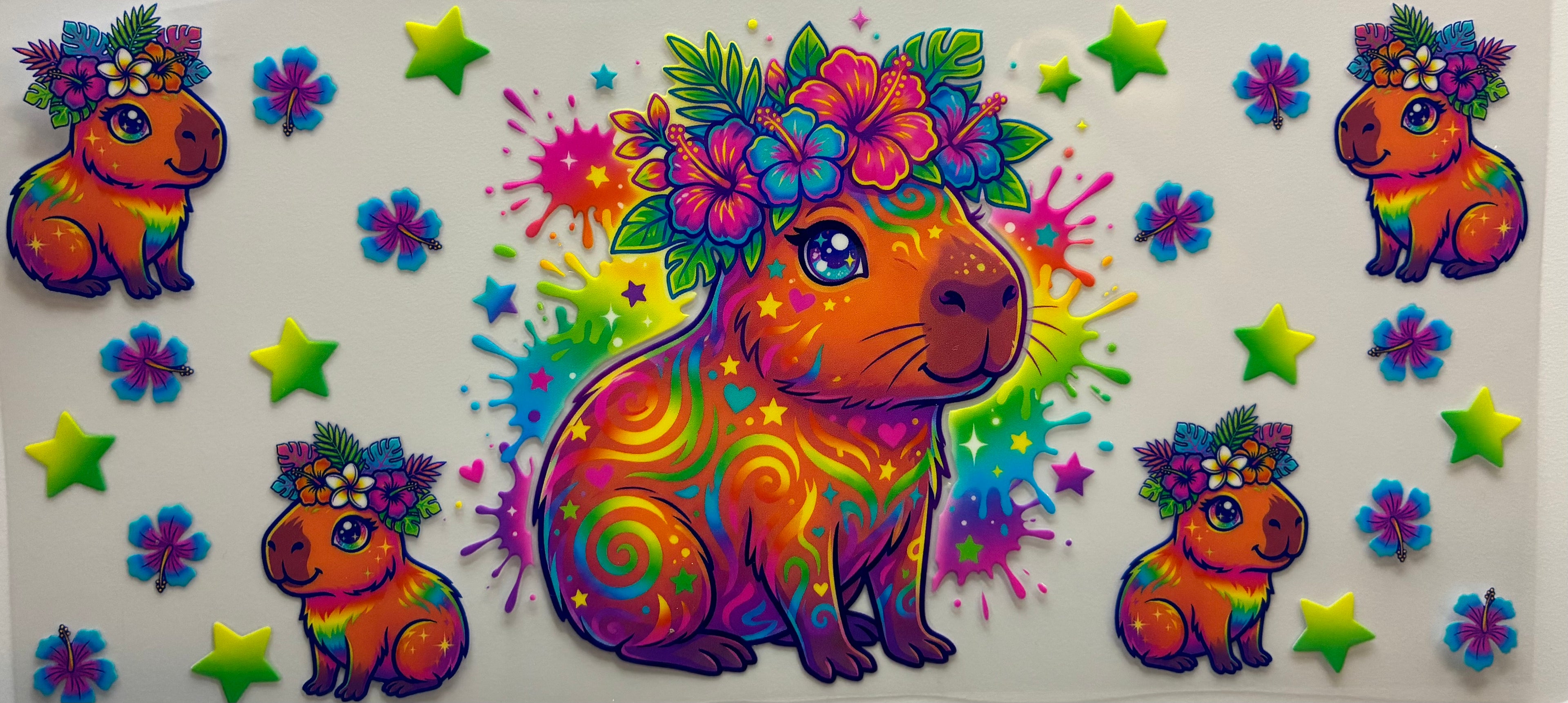 Flower and stars
