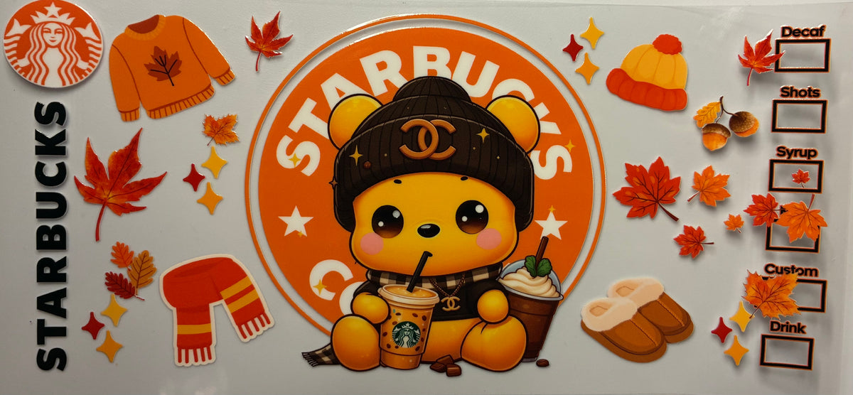 Starbucks coffee Pooh Bear