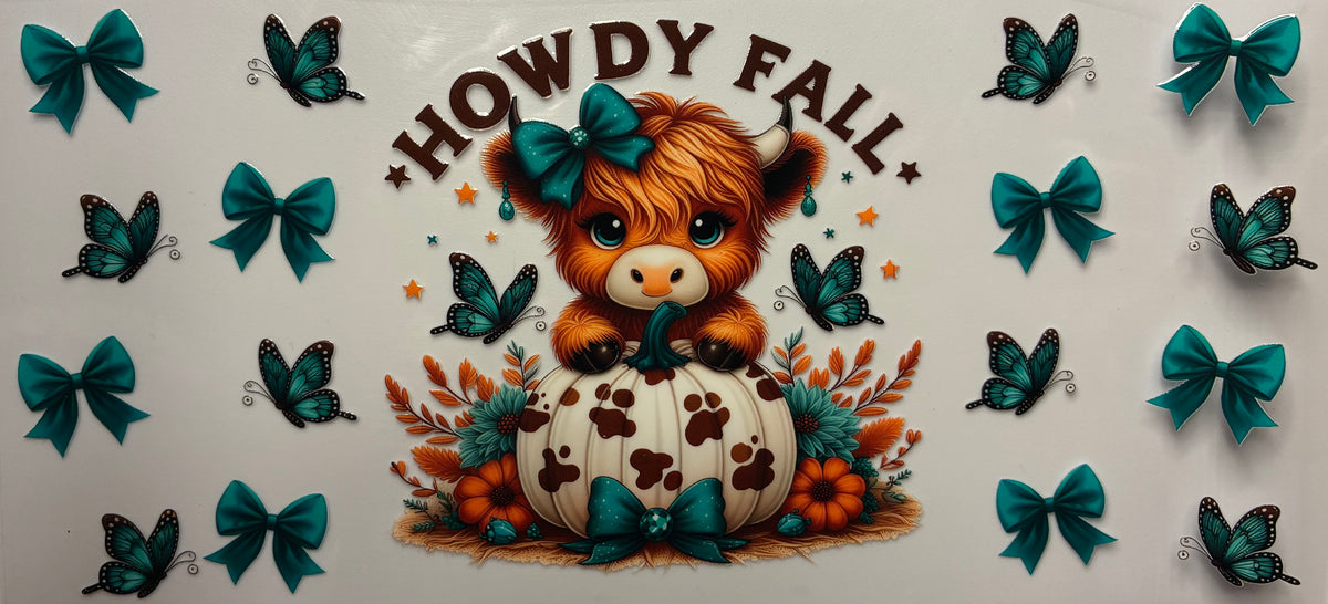 Howdy Fall Highland Cow