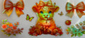 Holographic Highland Cow Bows