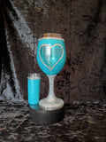 Custom Heart Rhinestone Stem set