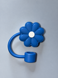 Blue Flower Straw Topper
